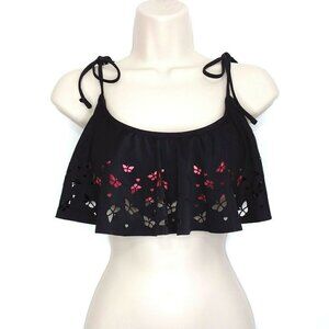 Joe Boxer Pink/Black Cutout Bikini Top